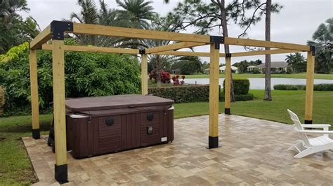 6x6 wooden pergola post bracket